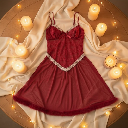 2 Piece Gown Net Nighty – Soft, Stylish & Alluring